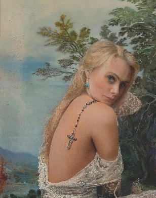 Ginny Page 2020 - The Coronation - Oil on panel 94x67cm