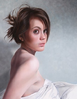 Ginny Page 2011 - The Glance - Oil on Canvas 73x52cm