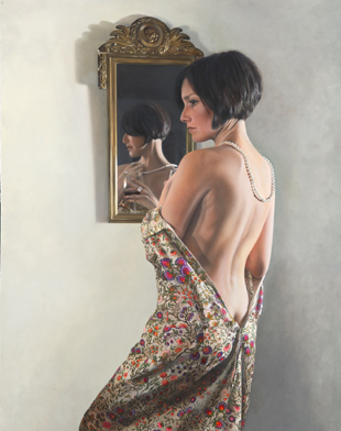 Ginny Page 2010 - A Moment to Reflect - Oil on Canvas 98x126cm